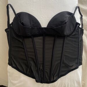 Vintage Black Corset Top
